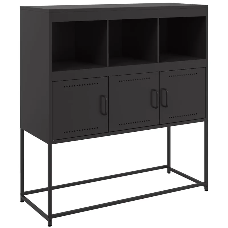 Direkt Vom Hersteller vidaXL Sideboard Schwarz 100,5x39x107 cm Stahl
