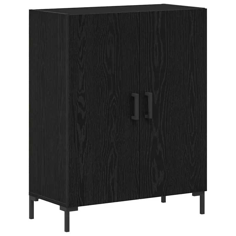 Geprüft vidaXL Sideboard Schwarz Eichen-Optik 69,5 x 34 x 90 cm Holzwerkstoff