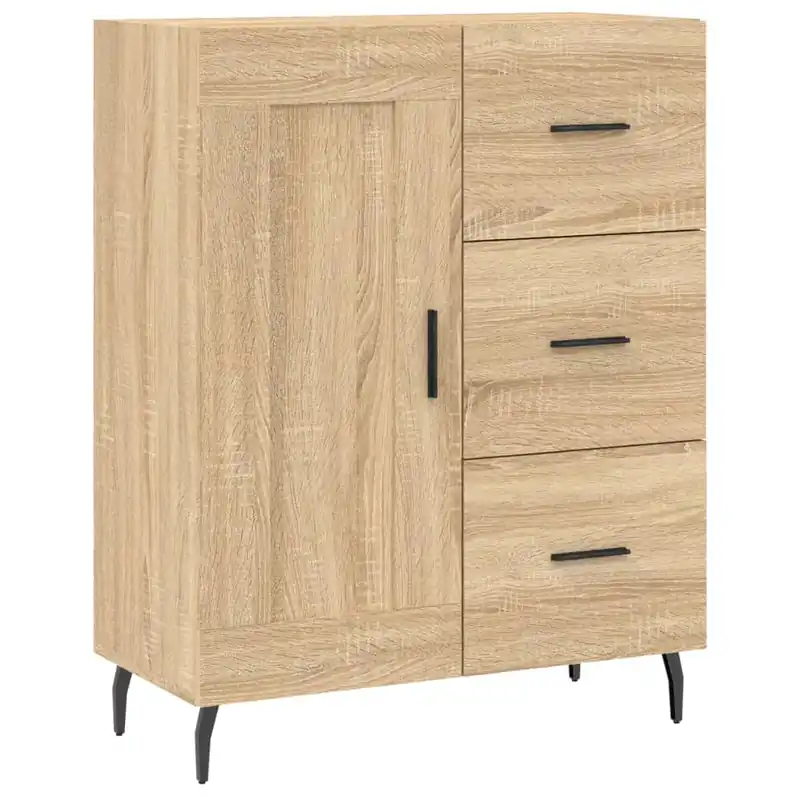 vidaXL Sideboard Sonoma-Eiche 69,5x34x90 cm Holzwerkstoff Schneller Versand