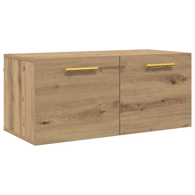 vidaXL Wandschrank Artisan-Eiche 80 x 36.5 x 35 cm Holzwerkstoff Echt