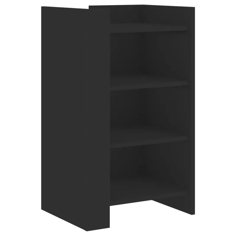vidaXL Sideboard Schwarz 45x35x75 cm Holzwerkstoff Gratis Versand