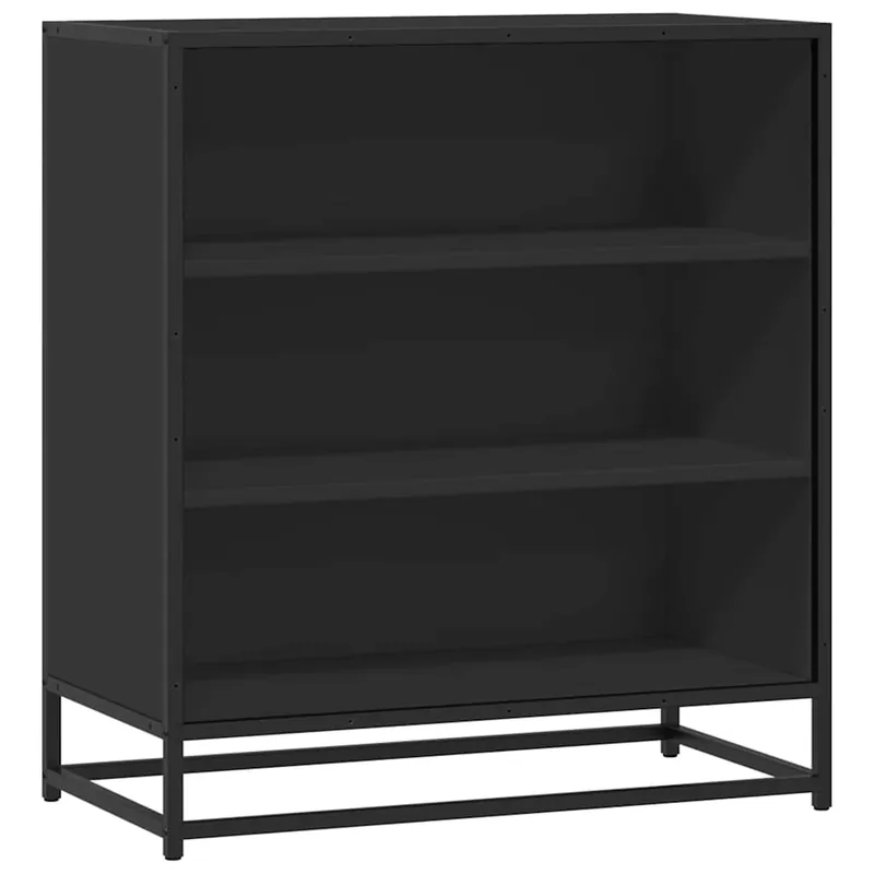 vidaXL Sideboard Schwarz 68x35x76 cm Holzwerkstoff und Metall Preis Gesenkt
