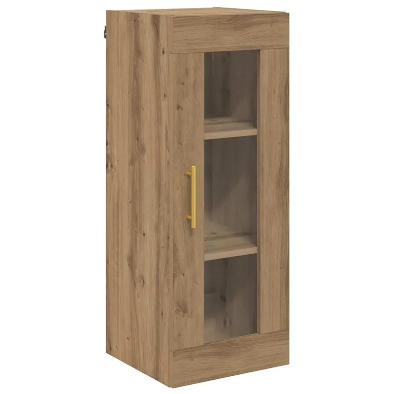 vidaXL Wandschrank Artisan-Eiche 34,5 x 34 x 90 cm Sichere Zahlung