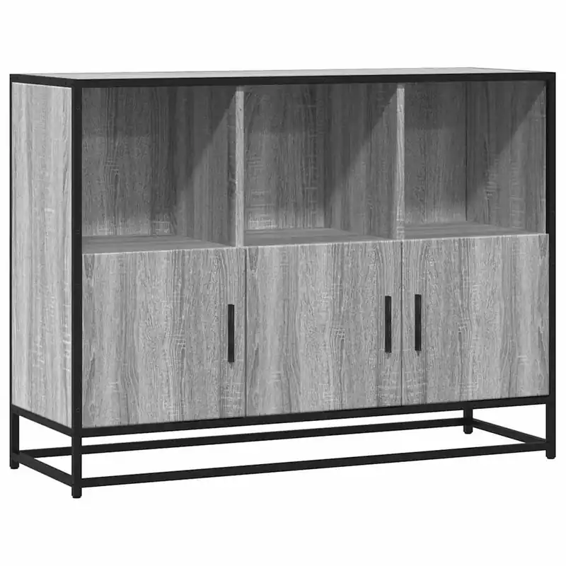 Ausverkauf vidaXL Sideboard Grau Sonoma 100x35x76 cm Holzwerkstoff
