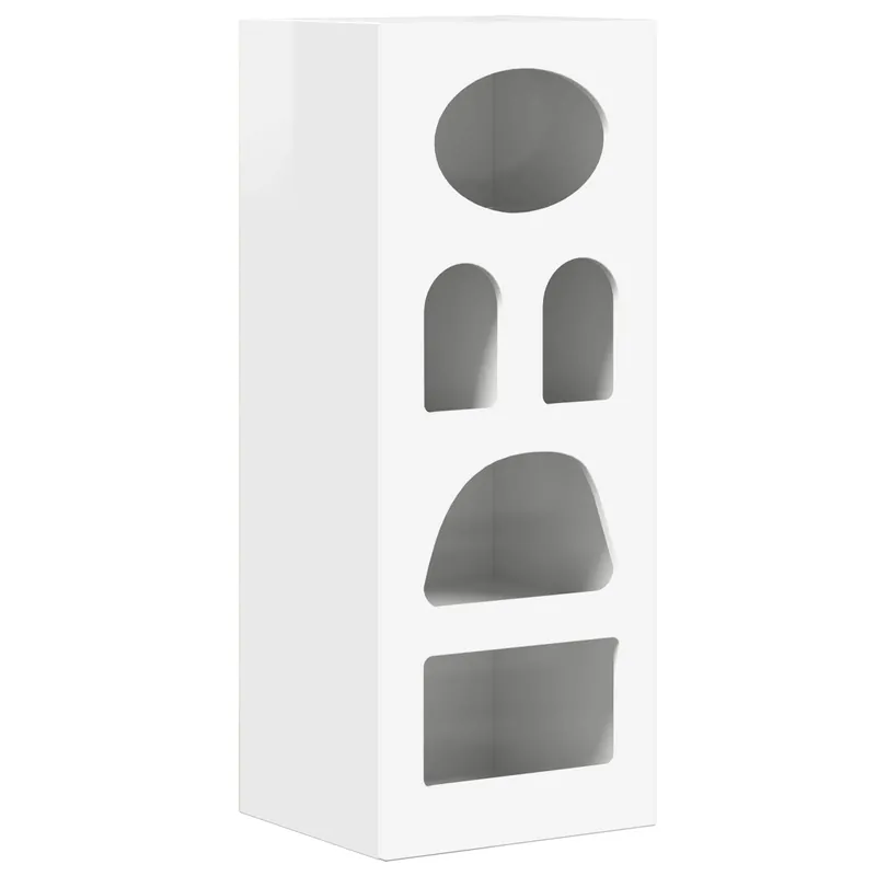 Günstig vidaXL Sideboard Hochglanz Weiß 40 x 35 x 100,5 cm Holzwerkstoff