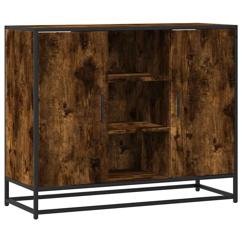 Direktkauf vidaXL Sideboard Räuchereiche 92x35x76 cm Holzwerkstoff
