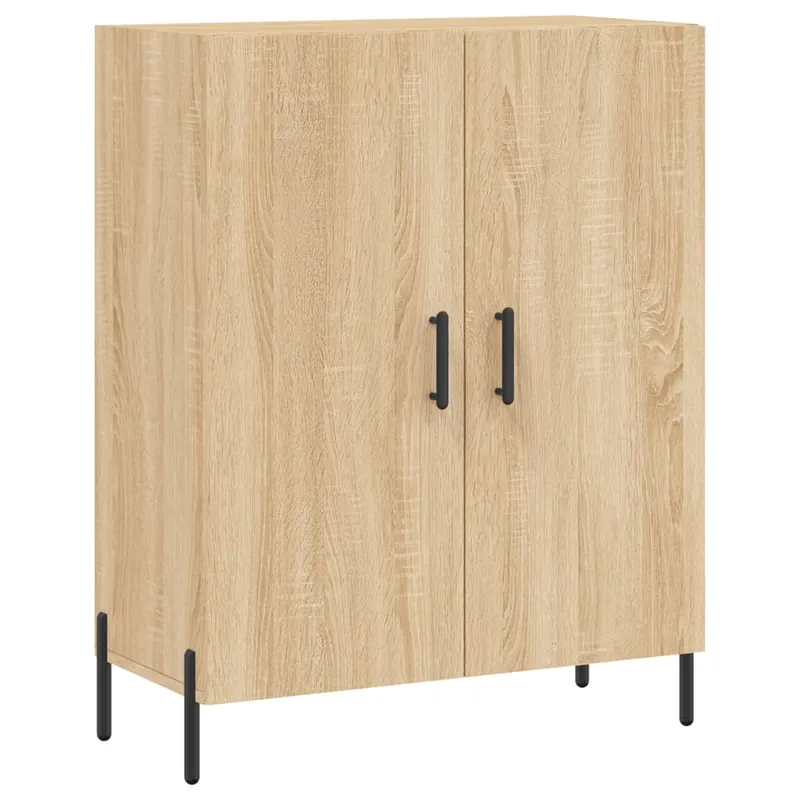 Geprüft vidaXL Sideboard Sonoma-Eiche 69,5x34x90 cm Holzwerkstoff