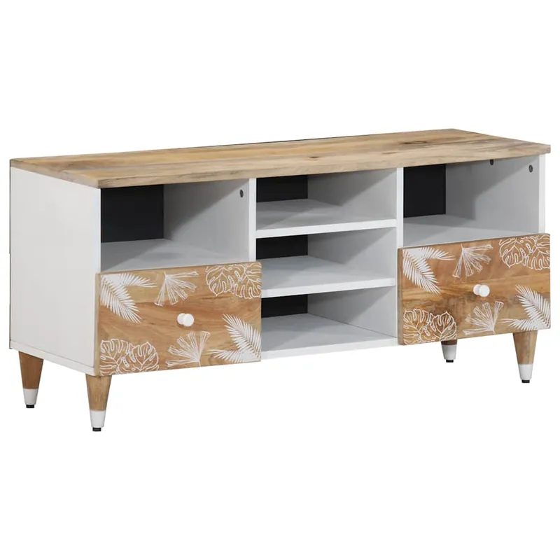 vidaXL TV-Schrank 100x33,5x46 cm Massivholz Mango Bestseller