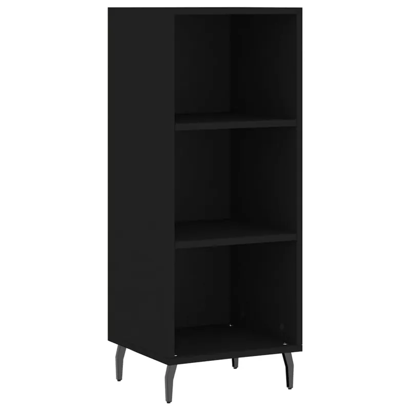 Bestpreis vidaXL Sideboard Schwarz 34,5x32,5x90 cm Holzwerkstoff