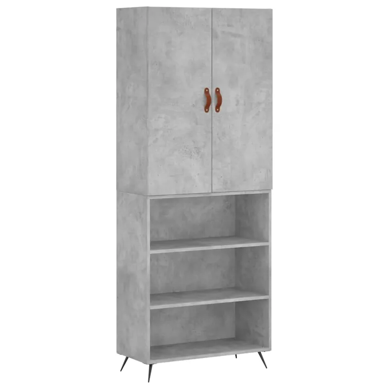 Jetzt Bestellen vidaXL Highboard Betongrau 69,5x34x180 cm Holzwerkstoff
