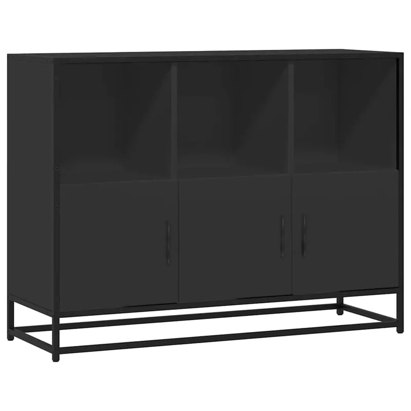 Finale Aktion vidaXL Sideboard Schwarz 100x35x76 cm Holzwerkstoff