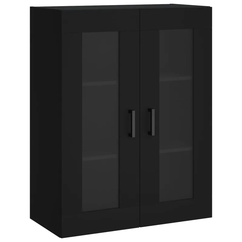 Zertifiziert vidaXL Wandschrank Schwarz 69,5x34x90 cm