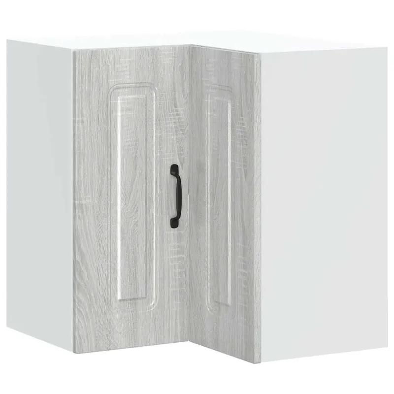 Bestseller vidaXL Küchen-Eckhängeschrank Kalmar Grau Sonoma Holzwerkstoff