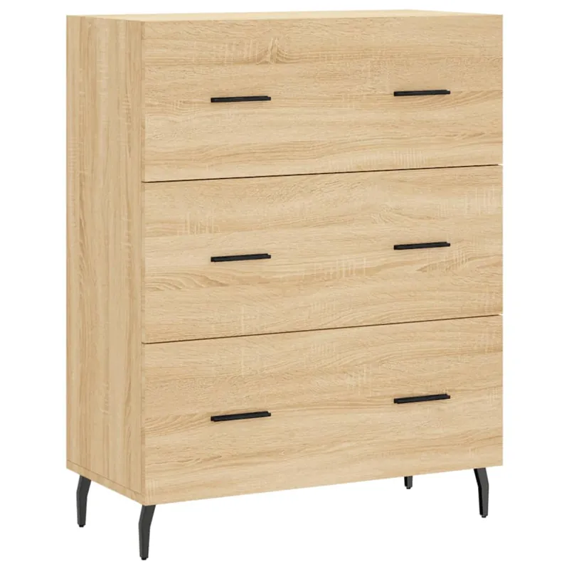 vidaXL Sideboard Sonoma-Eiche 69,5x34x90 cm Holzwerkstoff Expressversand