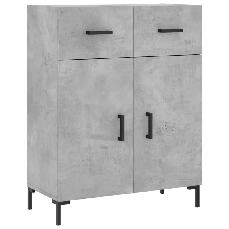 Echt vidaXL Sideboard Betongrau 69,5x34x90 cm Holzwerkstoff
