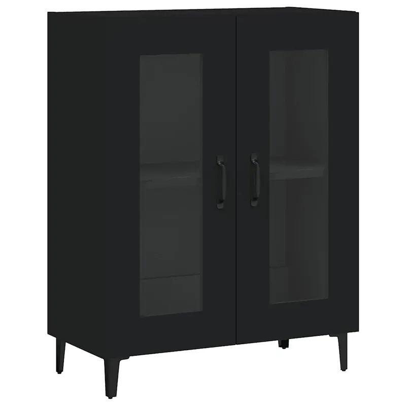 vidaXL Sideboard Schwarz 69,5x34x90 cm Holzwerkstoff Begrenztes Angebot