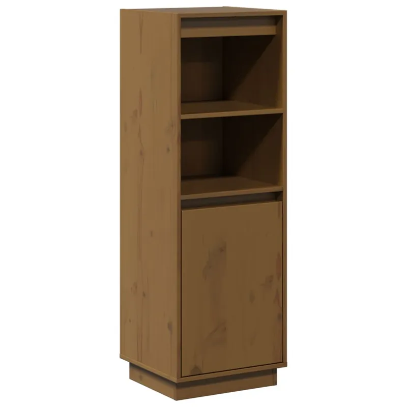 Bestpreis vidaXL Highboard Honigbraun 37x34x110 cm Massivholz Kiefer