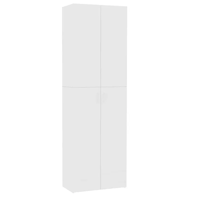 vidaXL TV-Schrank Weiß 60x32x190 cm Holzwerkstoff Geprüft