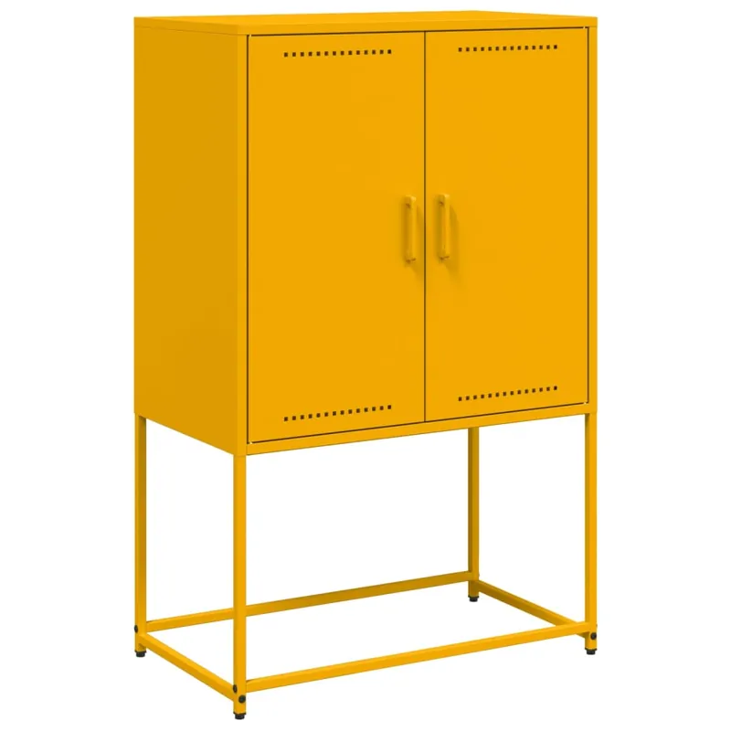Gratis Versand vidaXL Highboard Senfgelb 68,5x38,5x107 cm Stahl