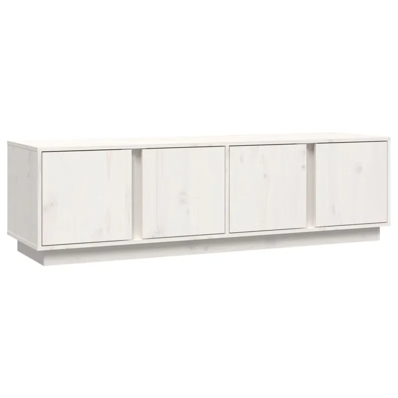 vidaXL TV-Schrank Weiß 140x40x40 cm Massivholz Kiefer Direktkauf