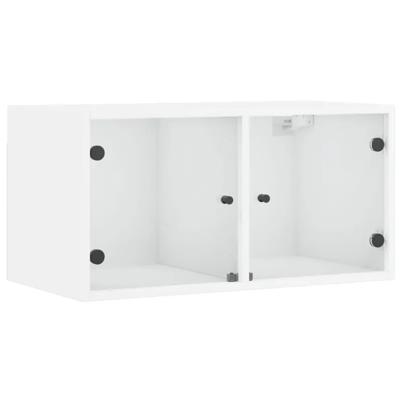 vidaXL Wandschrank mit Glastüren Weiß 68,5x37x35 cm Sale