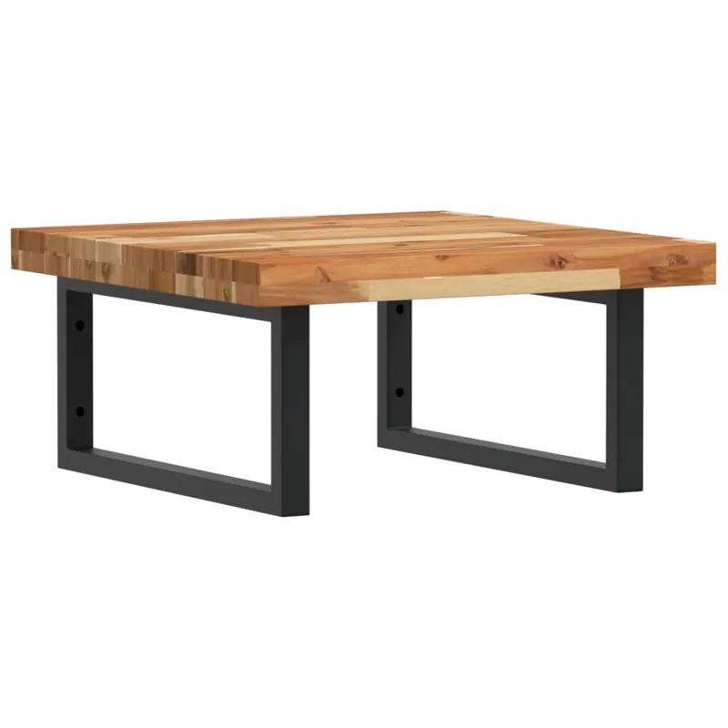 vidaXL Waschbeckenregal Wandmontage Stahl und Akazienholz Knallerangebot