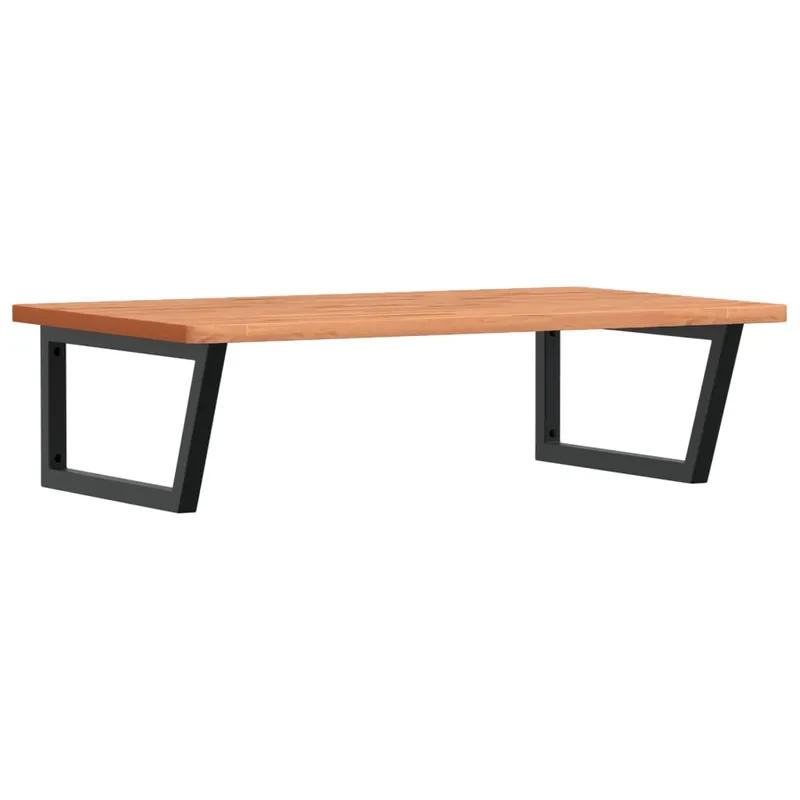 Angebot vidaXL Waschbeckenregal Wandmontage Stahl und Massivholz Buche