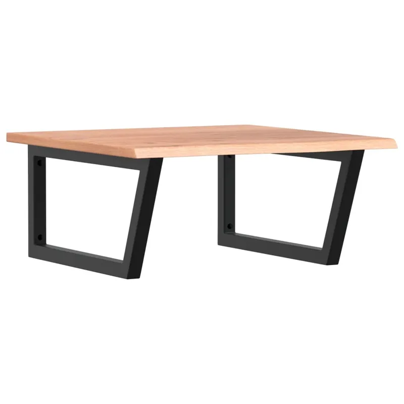 Ausverkauf vidaXL Waschtischplatte mit Halterung Stahl und Massivholz Eiche