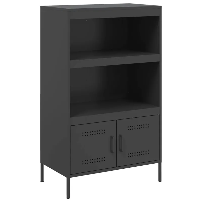 Bestpreis vidaXL Highboard Schwarz 68x39x113 cm Stahl
