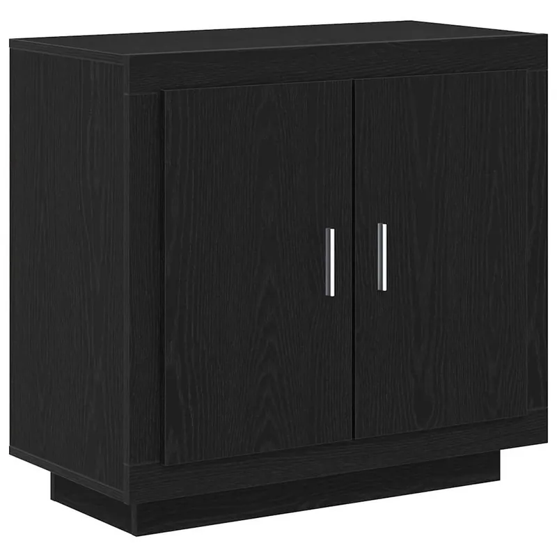 vidaXL Sideboard Schwarz Eichen-Optik 80 x 40 x 75 cm Holzwerkstoff Neue Ware