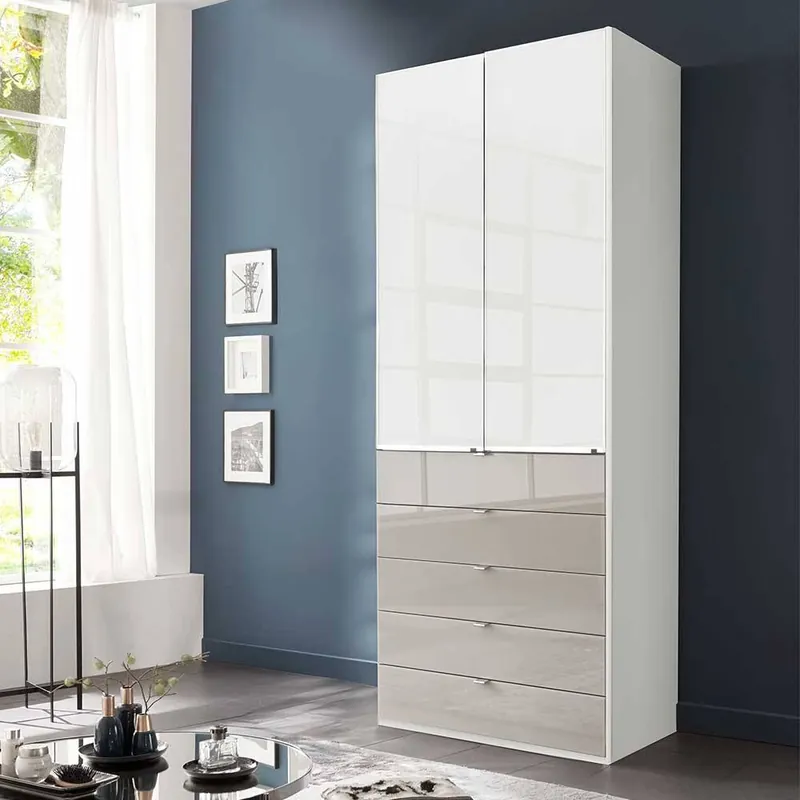 Wochenendangebot Kombi-Schlafzimmerschrank zweifarbig - Pascan