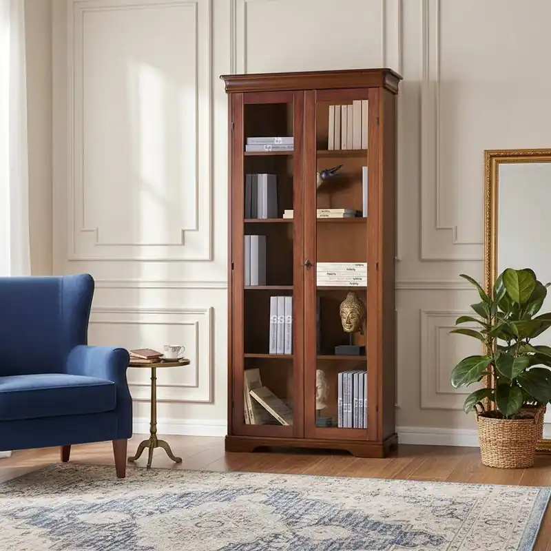 Zertifiziert 2-türige Vitrine im klassischen Stil - Lemerzi