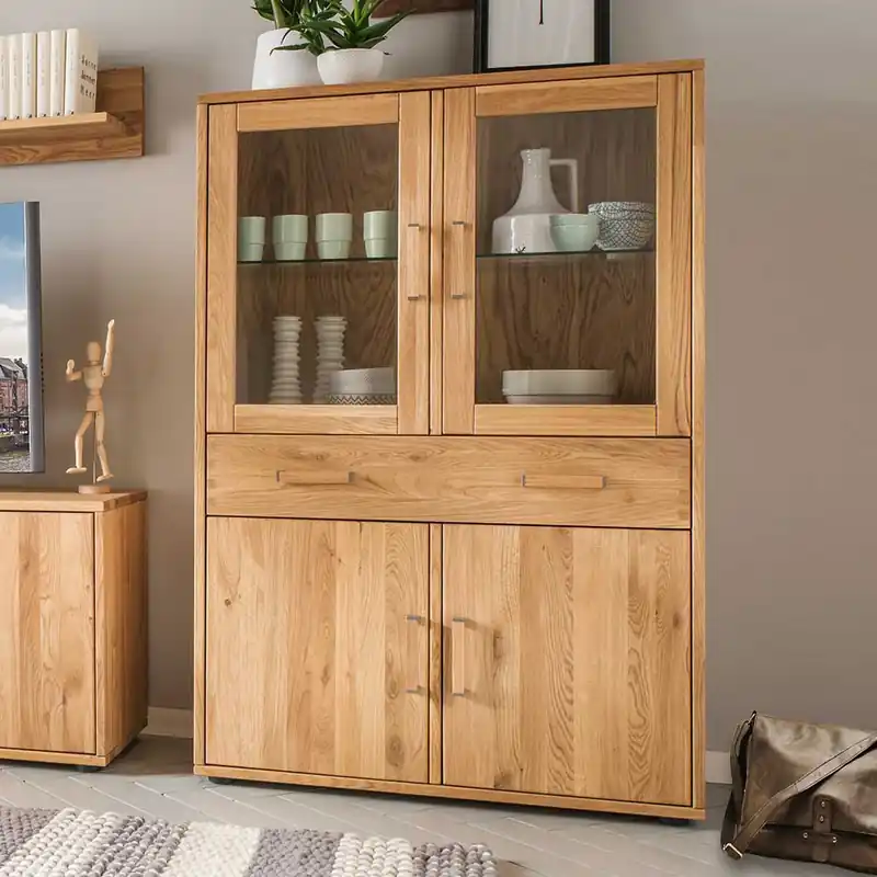 Wohnwand Highboard aus Holz - Teano Angebot