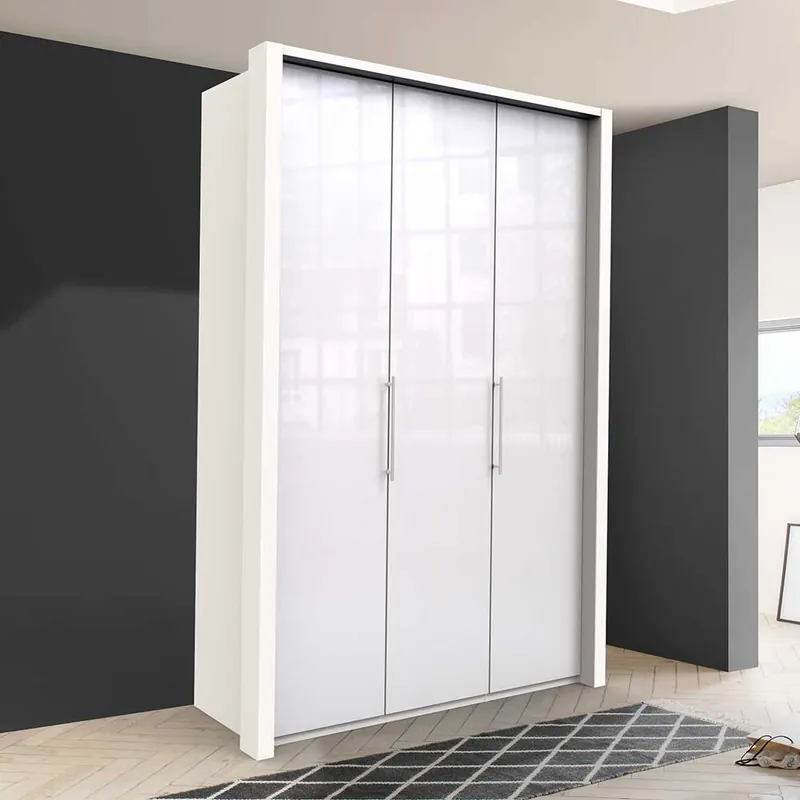 Weißer Kleiderschrank mit 150 cm Breite - Dolienca Mega-Angebot