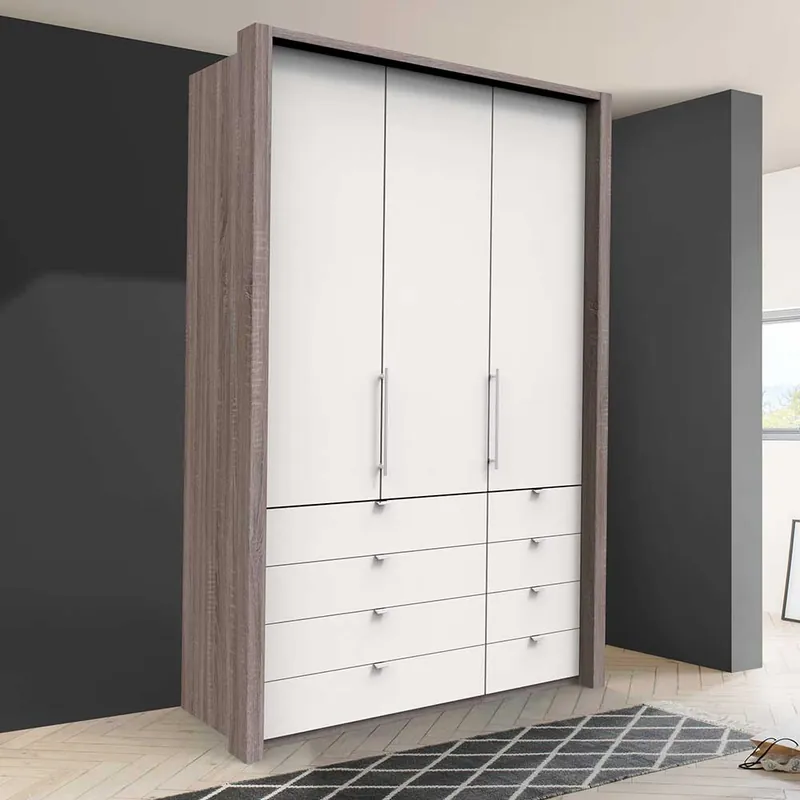 Zertifiziert Kleiderschrank fürs Schlafzimmer mit zwei Türen - Tivierto