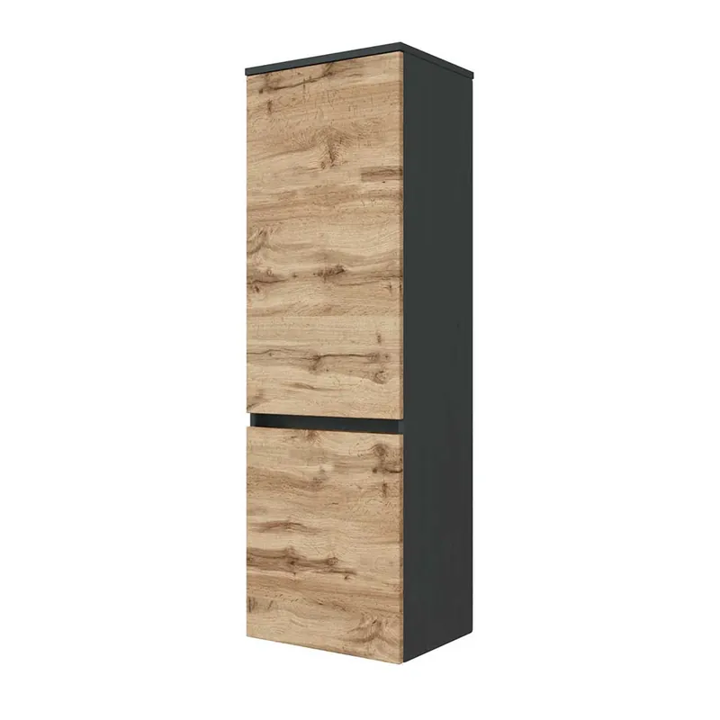 Wochenendangebot 135 cm hoher Bad Schrank mit zwei Türen - Endely