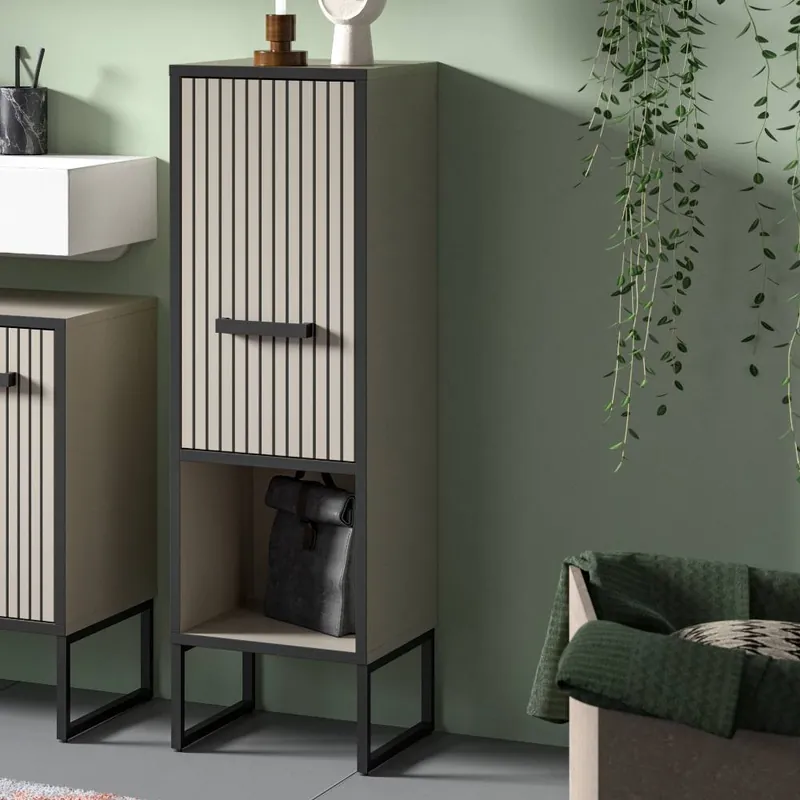 101 cm hoher Badschrank mit Tür und Fach - Xena Heißes Angebot