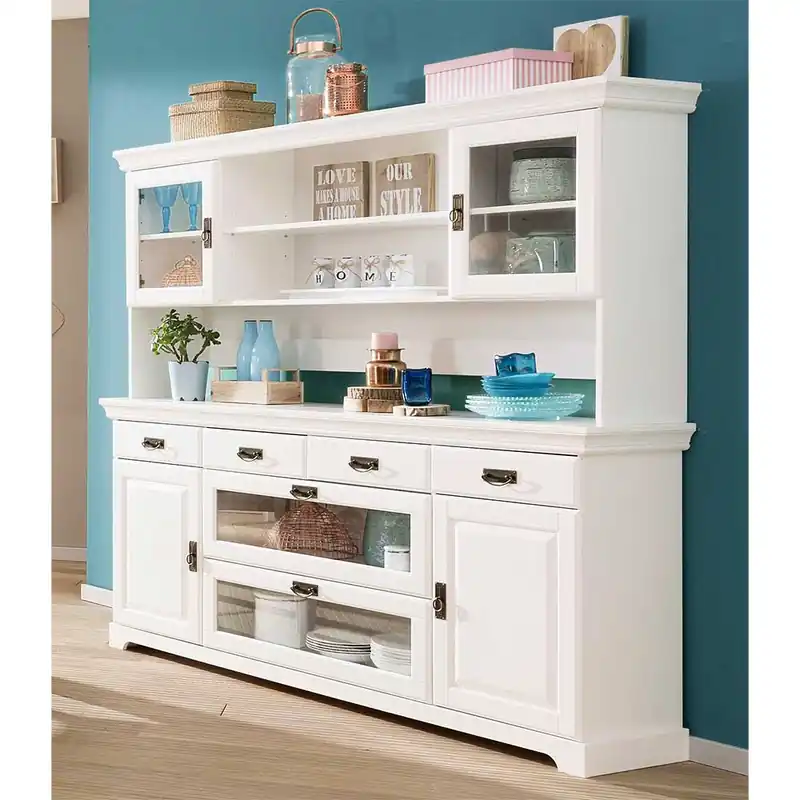 180x168x40 Großer Buffetschrank in Weiß - Akbelev Neu