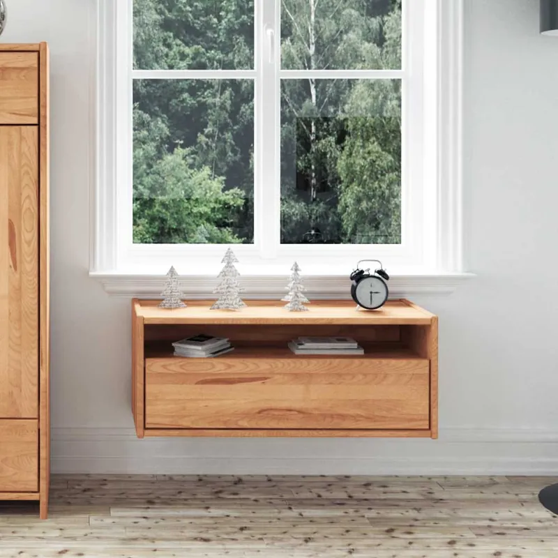 Zertifiziert Hängeschränkchen Salomonia aus Kernbuche Massivholz