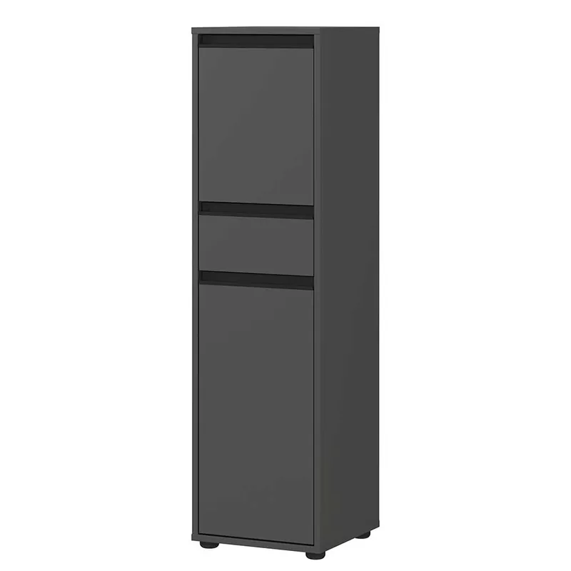 Wochenendangebot Badezimmer Midischrank in Dunkelgrau - Rufu