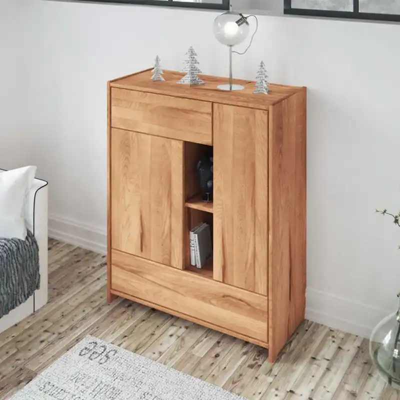 Wohnzimmer Kommode Salomonia aus Kernbuche Massivholz Sale