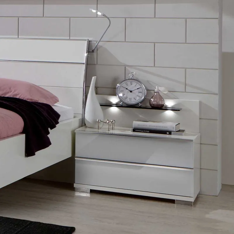 Wochenendangebot Nachtkommode Donpiave mit Glasablage