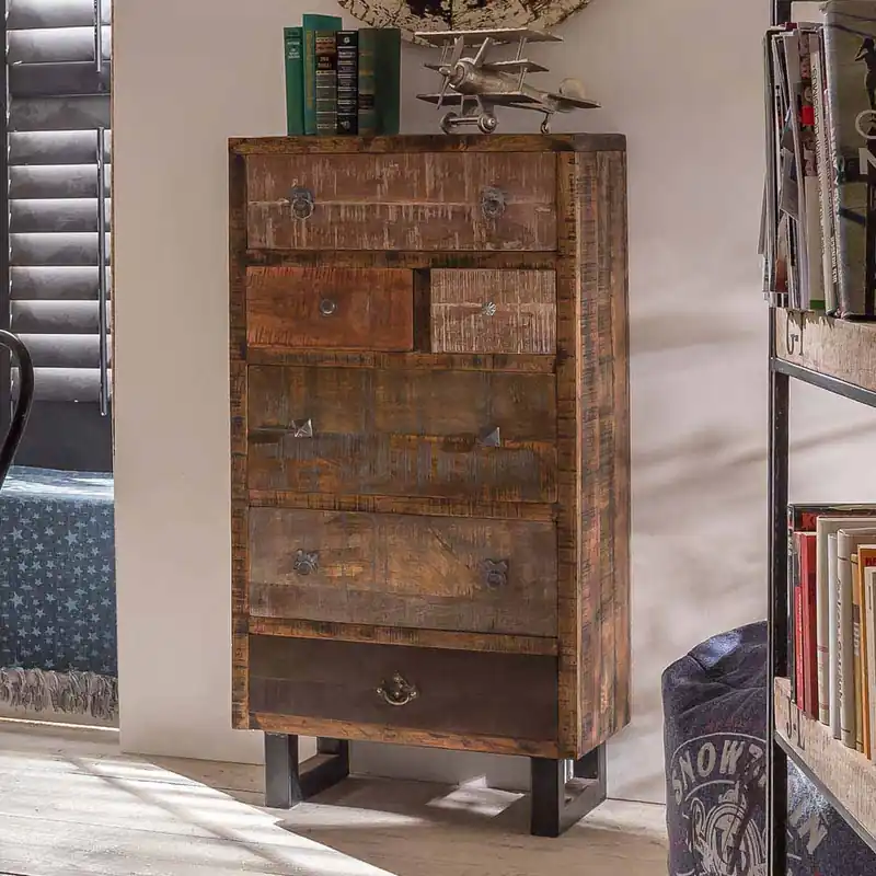 Solange Der Vorrat Reicht Industrial Hochommode aus Recyclingholz - Bahiro