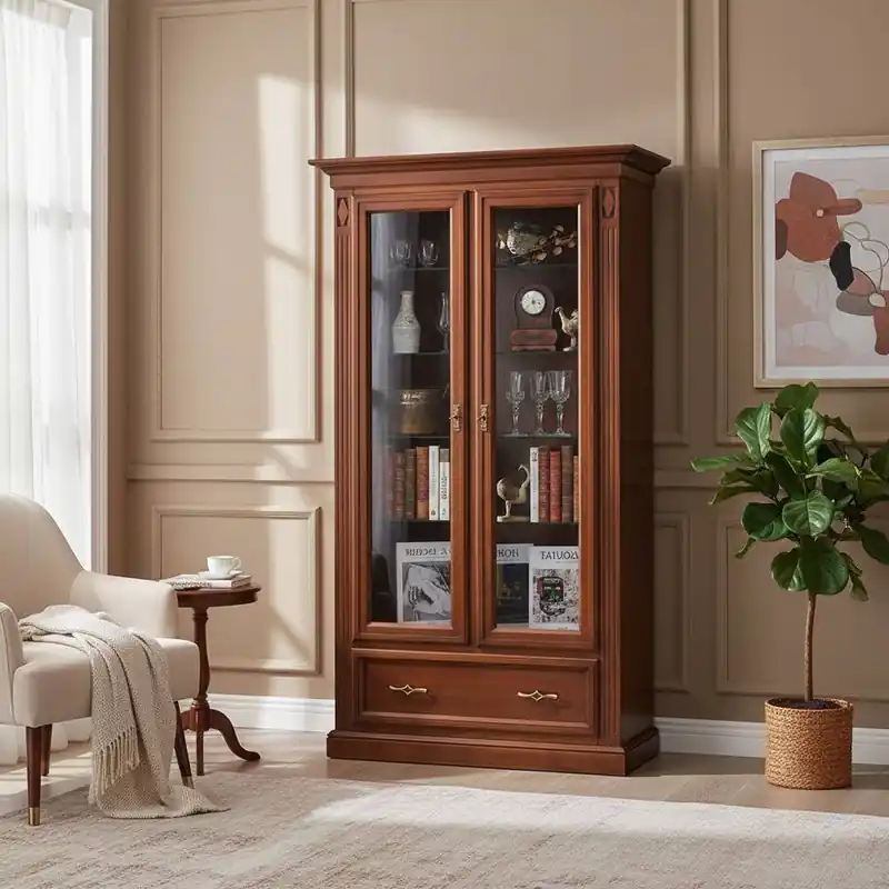 103x184x42 Klassische Vitrine mit Doppeltür - Sienna I Jetzt Bestellen