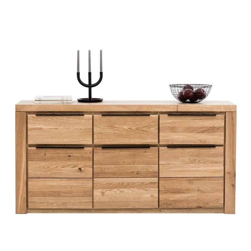 Wochenendangebot Modernes Sideboard in Eiche teilmassiv - Nelenia