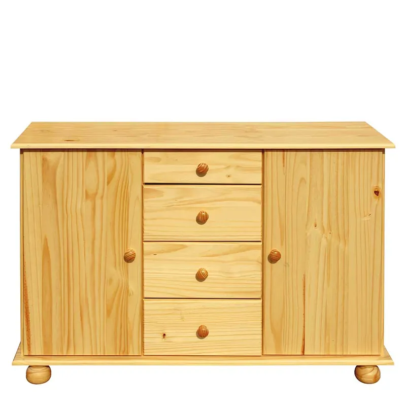 119x81x38 Landhaus Kombi Kommode mit Kugelfüßen - Kascanu Günstig