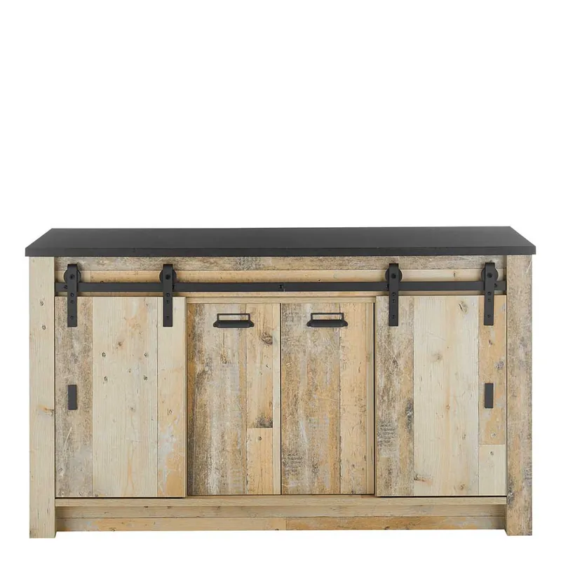 161x93x64 Küche Anrichte in Holz verwittert - Garisa Aktuell