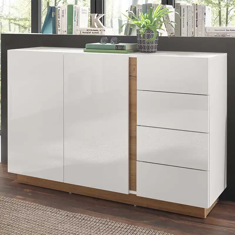 138x91x40 cm Wohnzimmer Kommode zweifarbig - Myrda Abverkauf