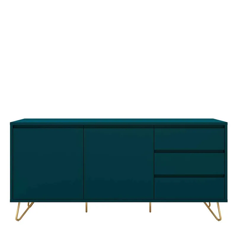 150x70x40 Sideboard in Petrol mit Hairpin Legs - Addictet Kracherpreis