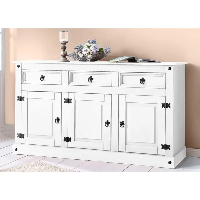 151x84x47 Sideboard im Landhaus Mexiko Stil - Iasella Garantierte Lieferung
